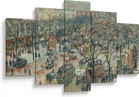 Obraz - Camille Pissarro, Boulevard des Italiens, Morning, Sunlight, reprodukcia (150x105 cm)