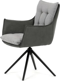 Jedálenská stolička sivá DCH-D1345 GREY2