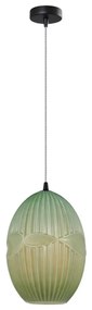 Klausen 111031 - Luster na lanku ELLIPTIC 1xE27/11W/230V zelená
