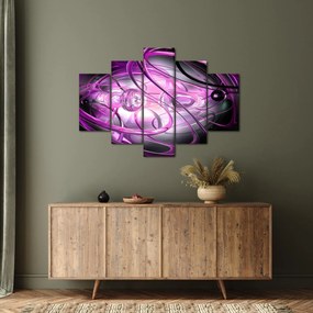 Obraz krásnej fialovej abstrakcie (150x105 cm)