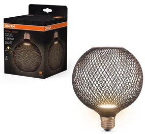 LED Žiarovka DECOR FLAT G125 E27/3,5W/230V 2700K čierna - Osram