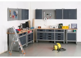 Závesný panel na náradie HOBBY III, perforovaný, 595 x 395 x 25 mm