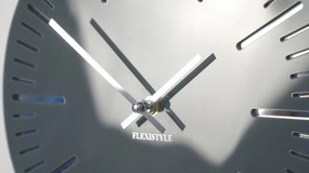 Dekorstudio Moderné nástenné hodiny TRIM sivé