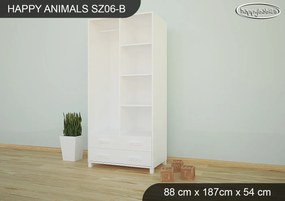 Detská skriňa ZVIERACIE KAMARÁTI - TYP 6B