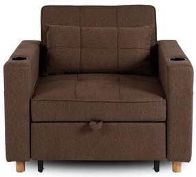 Kreslo JEREMY hnedé