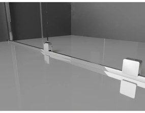 Mexen Velar, sprchový kút s posuvnými dverami 130 x 85 cm, 8mm sklo námraza, chrómová, 871-130-085-31-01