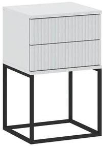 Nočný stolík 2S-40 bez rukovätí biela