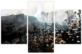 Obraz - Ilustrácie divokých kvetov (90x60 cm)