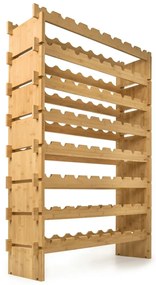 G21 Bambusový stojan na víno, 72 fliaš
