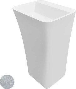 Besco Voľne stojace umývadlo z liateho mramoru Assos S-Line Glam S UM VS 52x41x84 cm, bez otvoru pre batériu