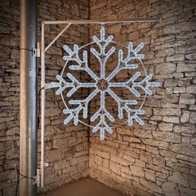 DECOLED LED světelná vločka II, sada na VO 3D tisk, pr. 86 cm, ledově bílá