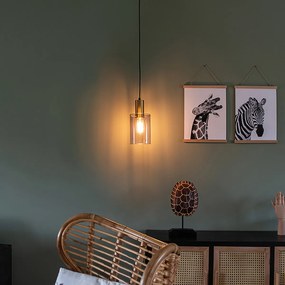 Inteligentné závesné svietidlo mosadzné s dymovým sklom vrátane Wifi A60 - Vidra