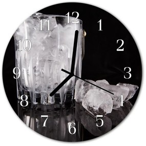 Nástenné sklenené hodiny Ľad fi 30 cm
