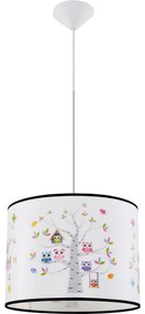 Sollux SL.1423 - Detský luster na lanku OWLS 1xE27/15W/230V pr. 40 cm