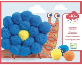 Výtvarná hra - koláž z veľkých brmbolcov