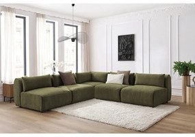 Zelená rohová pohovka (variabilná) Jeanne - Bobochic Paris