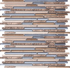 Sklenená mozaika Premium Mosaic bronze 30x30 cm lesk MOSMIXBRONZE