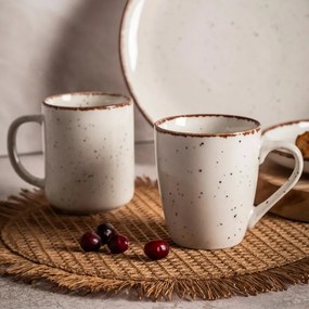 Altom Porcelánový hrnček Reactive Ivory, 380 ml