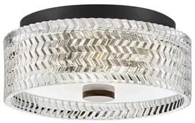 Hinkley HK-ELLE-F-S-BK - Stropné svietidlo 2xE27/60W/230V pr. 30,5 cm čierna