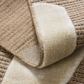 Dywany Łuszczów, Kusový koberec Spark 0696A beige/cream, 140x190, béžová, chodba / predsieň