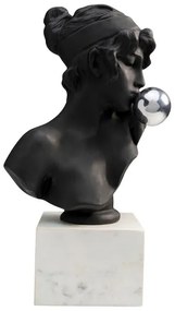 Busto Kissing Girl dekorácia čierna 58 cm