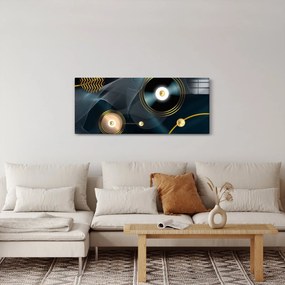 Obraz - Zlaté kruhy (120x50 cm)