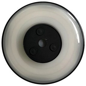 Exteriérové nástenné LED svietidlo Disk, 1x LED 18w, CCT, čierna