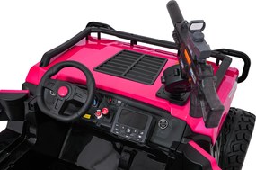 Ramiz Elektrická bugina PROSPECTOR STRONG pre deti ružová + pohon 4x4 + diaľkové ovládanie