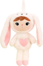 Bábika králik biely mini s menom Stellinka 30 cm