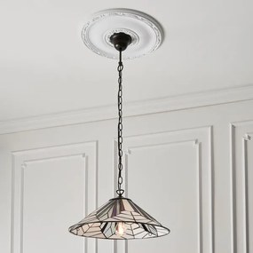 Endon 63938 - Luster na reťazi Tiffany ASTORIA 1xE27/60W/230V pr. 48 cm