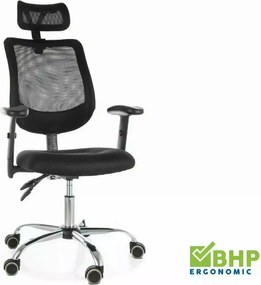 SI Otočná stolička Q-118R čierna