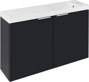 Sapho Sapho, LATUS X umývadlová skrinka 78,8x50x22cm, antracitový mat, LT110-SET07
