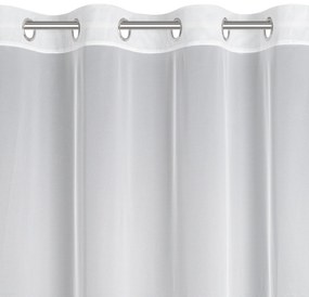 ZÁCLONA NA KRÚŽKOCH EVA MINGE LIWIA 140X250 CM BIELA