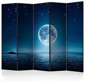 Paraván - Moonlit night II [Room Dividers] Veľkosť: 225x172, Verzia: Akustický