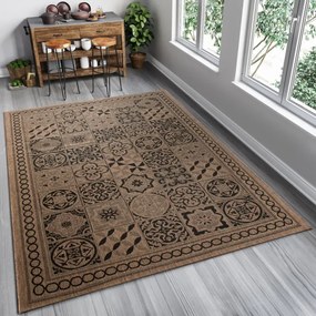 Koberec Floorlux 20369 Coffee / čierny