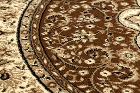 Okrúhly koberec ROYAL ADR model 521 hnedý