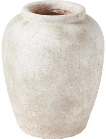 Váza's pieskovým povrchom Leana