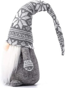 Vánoční skřítek ELF 017 - 50 cm šedý