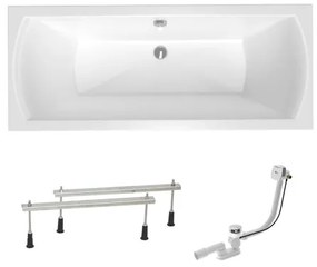 Obdĺžniková vaňa Laguna Cube Way Plus 150x70 cm akrylát ľavá aj pravá SIKOCUB1500APN, 1 ks