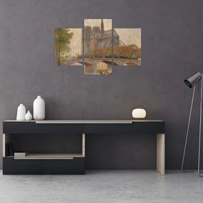 Obraz - Robert William Vonnoh, Notre Dame de Paris, reprodukcia (90x60 cm)