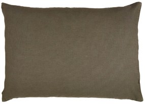 Ib Laursen Ľanový poťah na vankúš Chocolate 50 x 70 cm