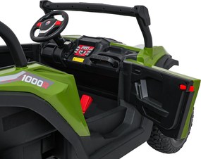 Ramiz Elektrická bugina Gravity pre deti zelená + pohon 4x4 + diaľkové ovládanie