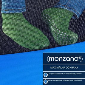InternetovaZahrada Trampolína Ø244 cm s bezpečnostnou sieťou vo vnútri