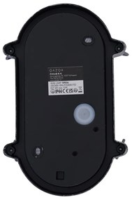 Vonkajšia nástenná lampa strieborná oválna IP44 - Noutica