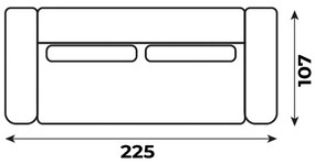 PROXIMA.store - 3-sedačková pohovka NOLI SKUPINA LÁTOK: Skupina 3