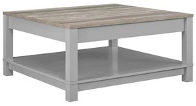 Konferenčný stolík v dekore duba v sivo-prírodnej farbe 89x89 cm Carver – Støraa