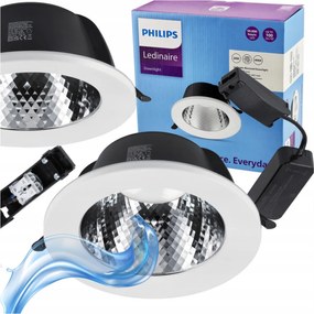 PHILIPS LED bodové svetlo okrúhle zapustené - 24W - 2400lm - 4000K - čierne