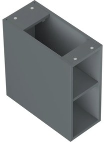 Mexen Box-A, otvorená skrinka s policou 20 cm, grafitová matná, 91AX2-0200-470-0-66