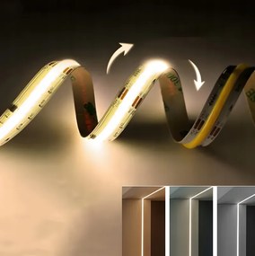 LED páska digitální COB 24V 5m 65W 3000K 1170lm digitální efekt tekoucí vody