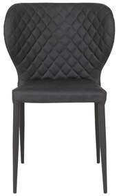 Tmavosivé jedálenské stoličky v súprave 4 ks Pisa – House Nordic